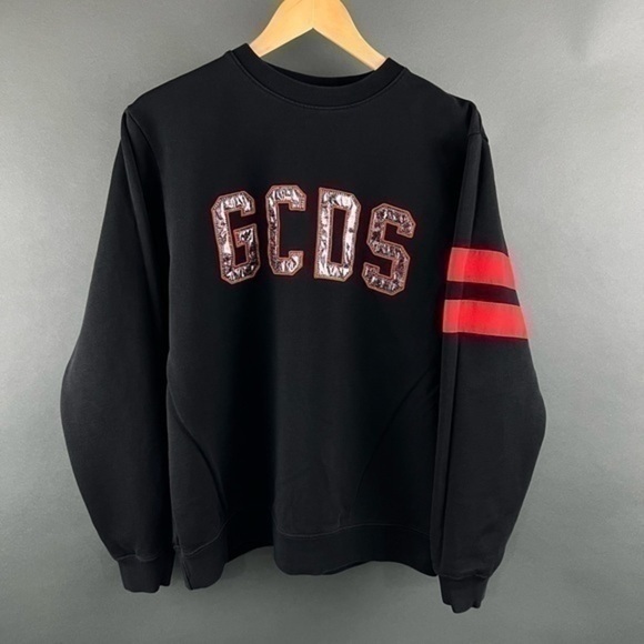 GDCS IN GOAL WE TRUST Spellout Punk Italian Terrycloth Long Sleeve Pull Over - Picture 1 of 8